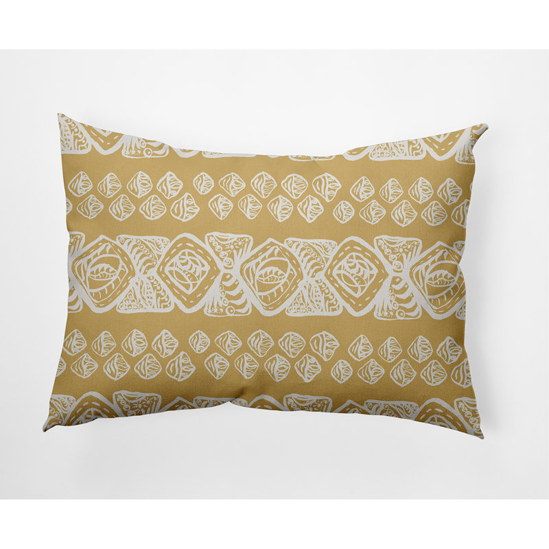 Housse de coussin carrée extérieure/insert, Moutarde