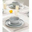  Services de vaisselle 12 pièces Mathilde, ensemble de vaisselle moucheté mat-87392526
