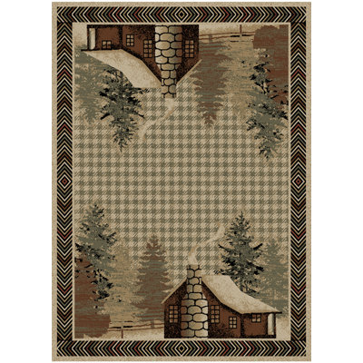 Tapis gris à motif cachemire Orin