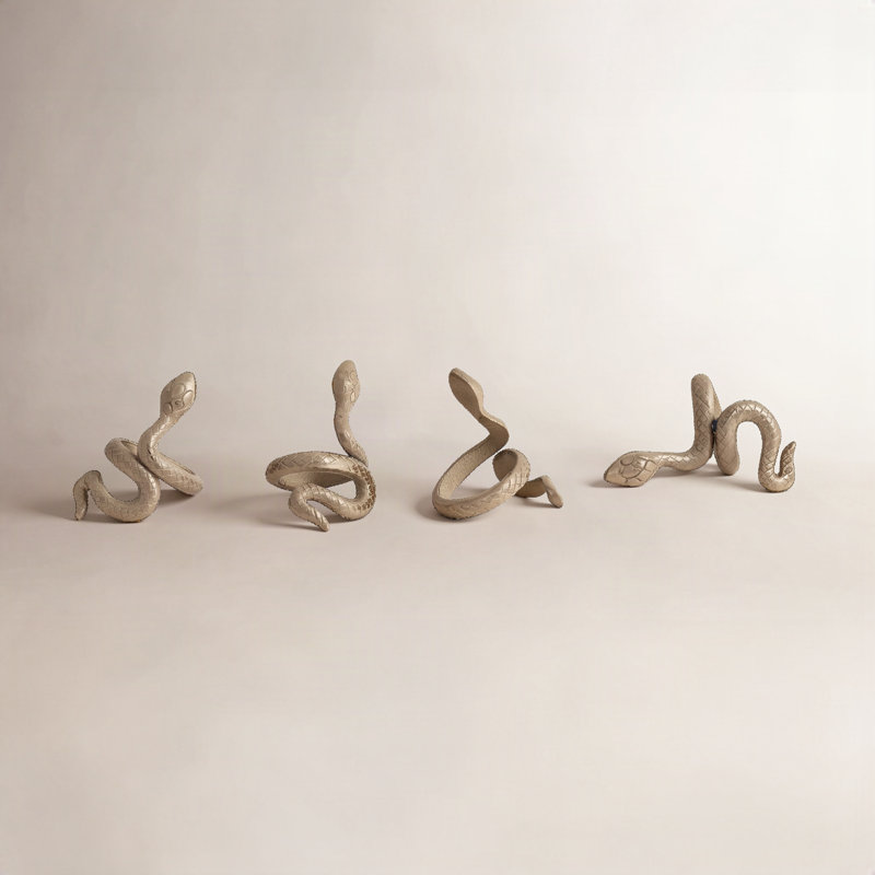 Cast Aluminum Snake Shaped Napkin Rings