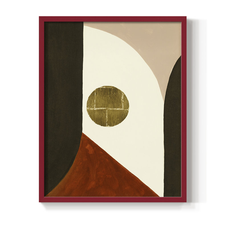 High Notes I, reproduction encadrée - bois massif, Rouge, H 10 po x l 8 po