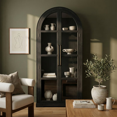 Corva Solid Wood And Oak Veneer Storage Cabinet