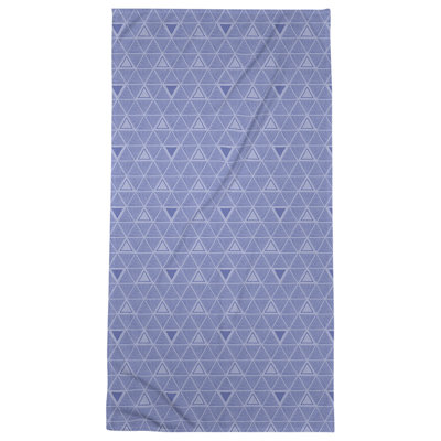 Classic Hand Drawn Triangles Beach Towel