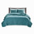 3 Piece Quilt Set Teal Full/Queen