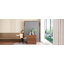 Lit escamotable double avec bureau pliable - Lit escamotable mural - Noyer et gris