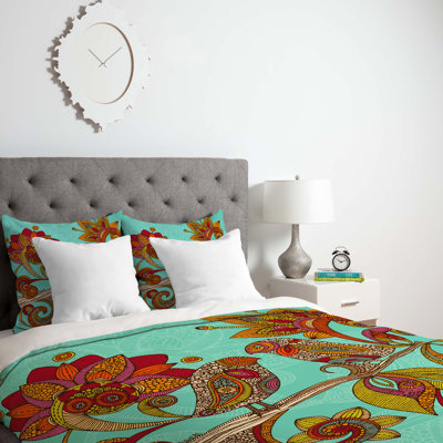Valentina Ramos Traditional Polyester Floral Duvet Cover