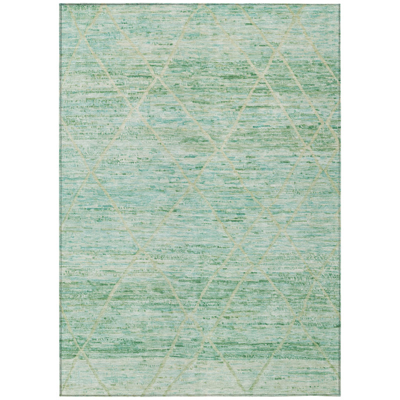 Tapis vert lavable intérieur / extérieur Flamara , 10 pi x 14 pi