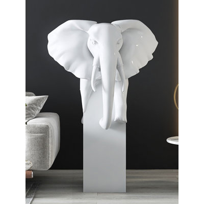 Élément de décoration éléphant moderne minimaliste en résine
