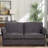 Lehew Fabric 70.05'' Reception Loveseat-1967274642