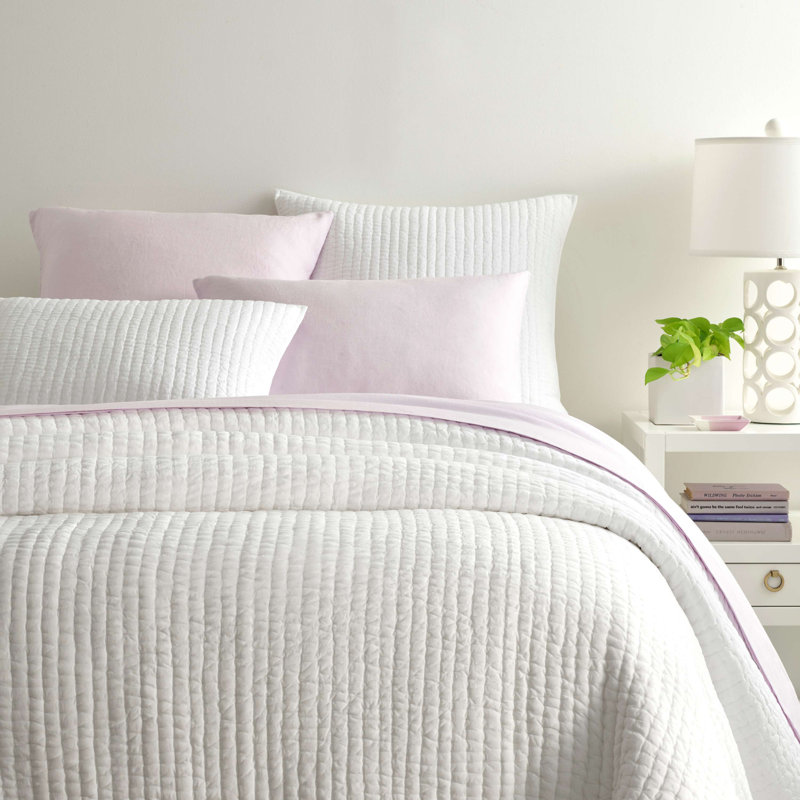 Lana Voile Quilt, White, Full/Queen Quilt