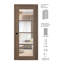 Porte battante intérieure simple en verre manufacturé Avon 4 Lite-112835787-112835799-112835802