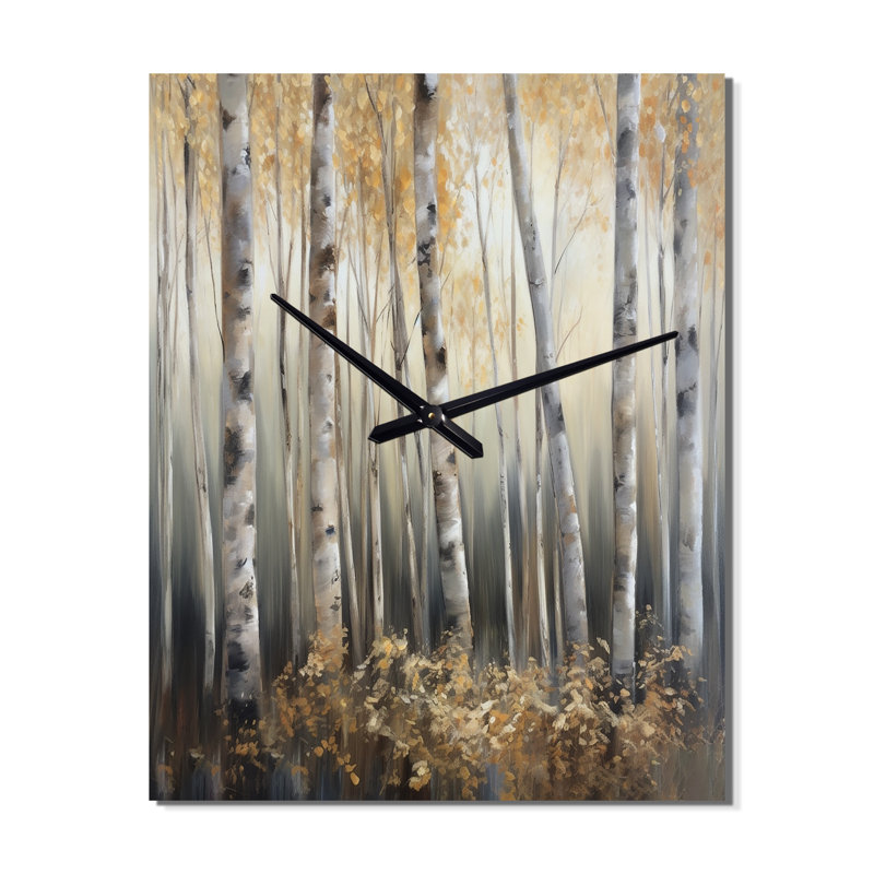 Jasniak - Tree Wall Clock, 28" H x 12" W x 1" D