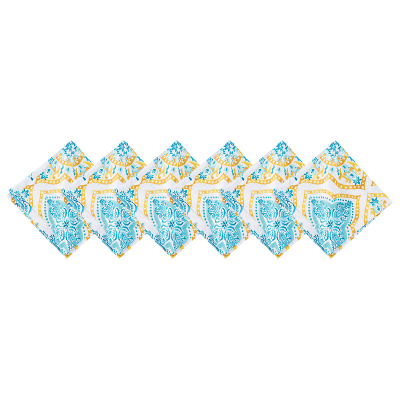 Serviette de coton 20 po terrace médaillon Schmid