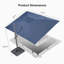 Parasol carré en porte-à-faux 10 pi Neamiah-88101647