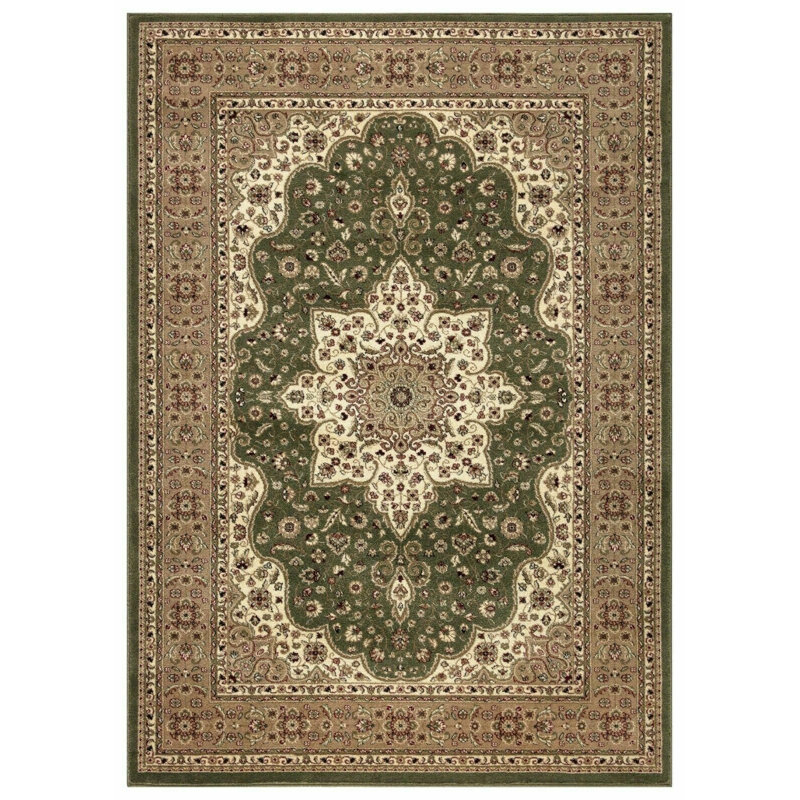 Warren Looped Green/Beige Rug, Rectangle 200cm x 290cm