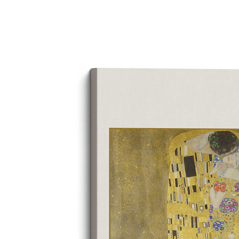 Le baiser par Gustav Klimt v3, Toile tendue, H 30 po x l 20 po