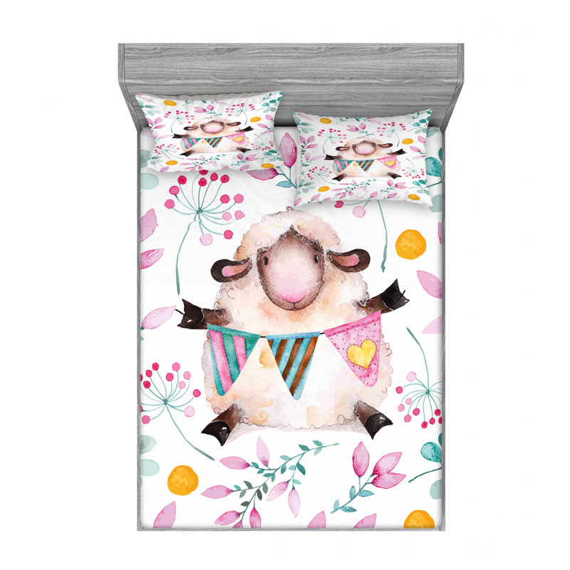 Microfiber Sheet Set, Full/Double Sheet Set with Fitted Sheet