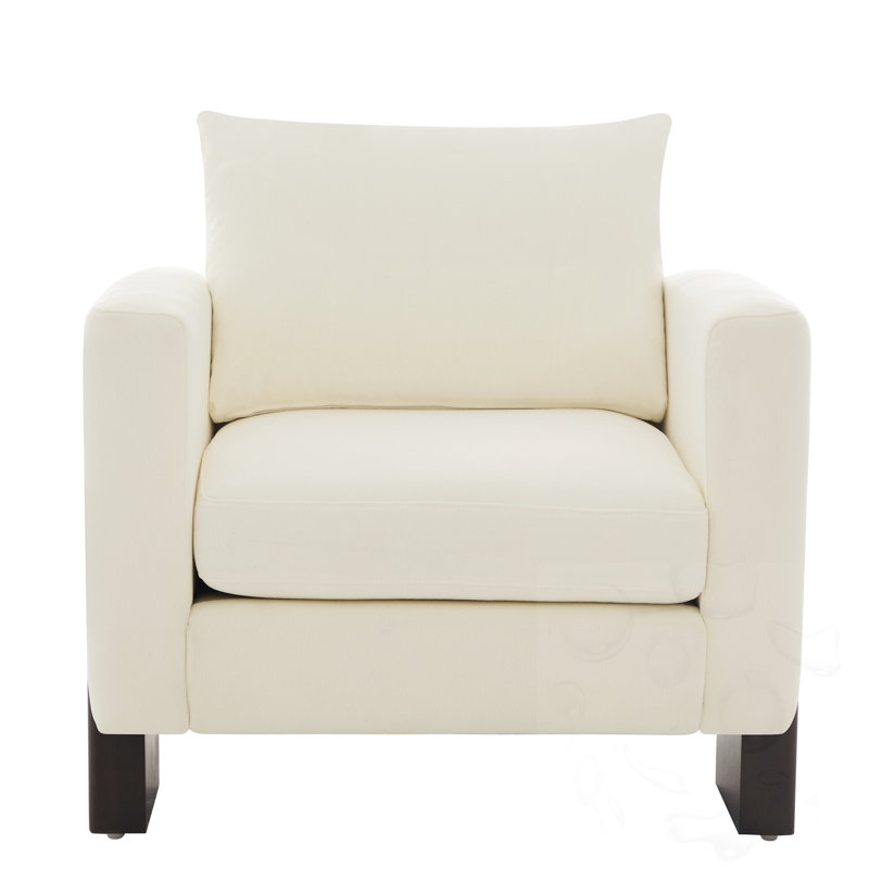 Chaise d'appoint en bois avec coussin amovible