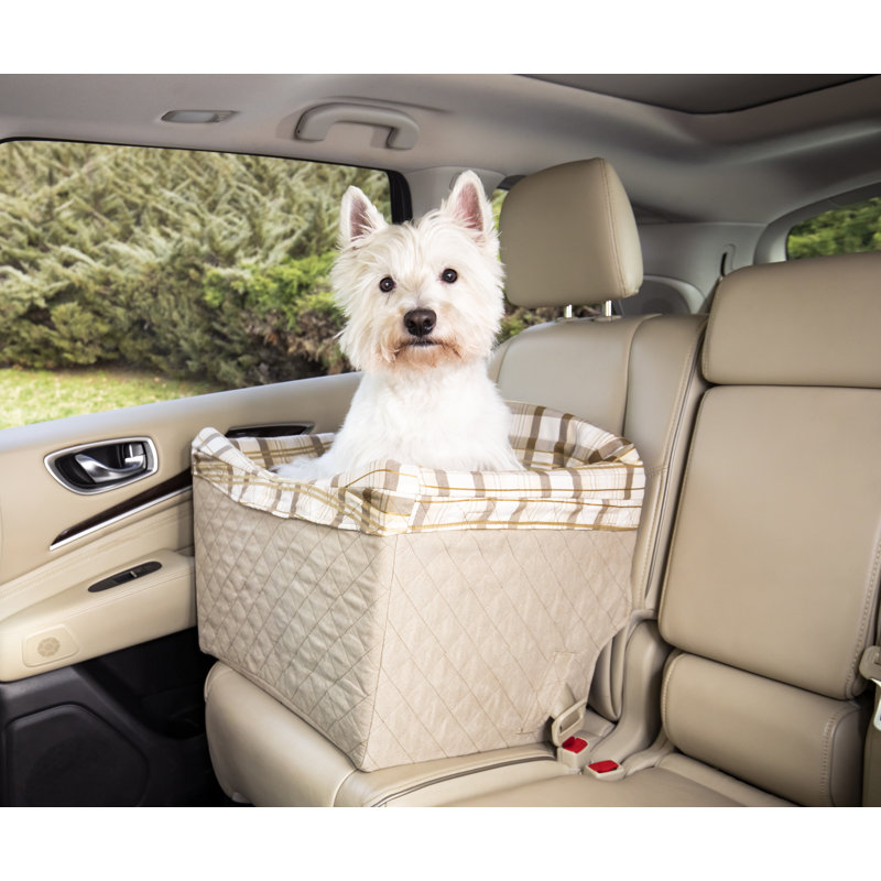 Small Brown Quilted Soft Sided Dog Carrier