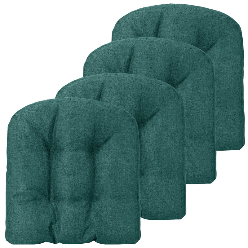 Outdoor 3'' Dining Chair Seat Cushion, Green