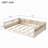 Wood Upholstered Platform Bed With Guardrail And Pillow-29372759