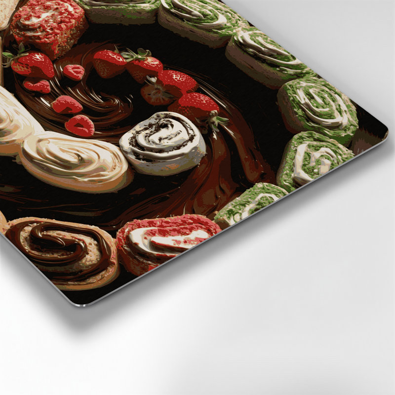Art mural noir Desserts, H 12 po x l 12 po