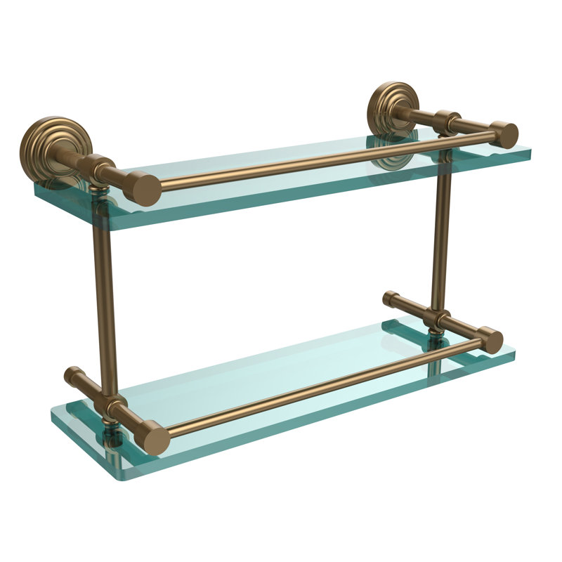 Beresford 2 Piece Tiered Shelf, Brushed Bronze