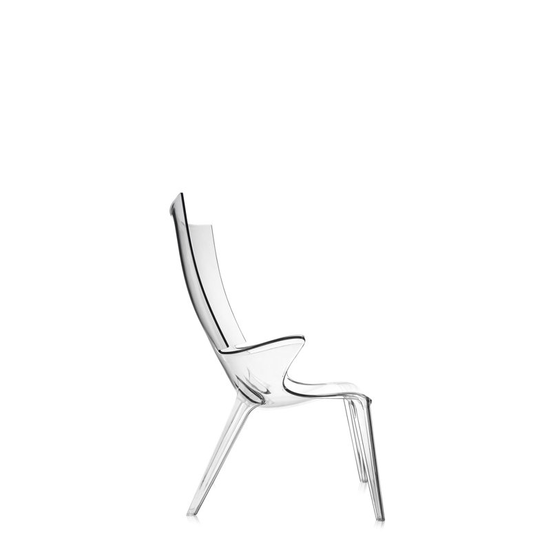 Uncle Jim Crystal Finish Transparent Accent Chair by Philippe Starck