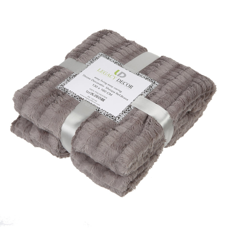 Couverture , Gris / blanc