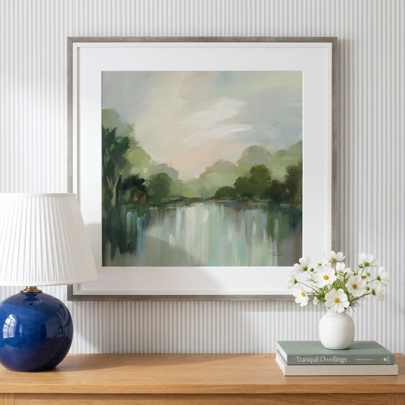 " Cool Spring Day " by Silvia Vassileva, 21" H x 21" W, Gray