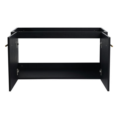 36 Inch Bathroom Buffet, Black Chestnut, Modern Flair With Abundant Storage 36" Console, Space