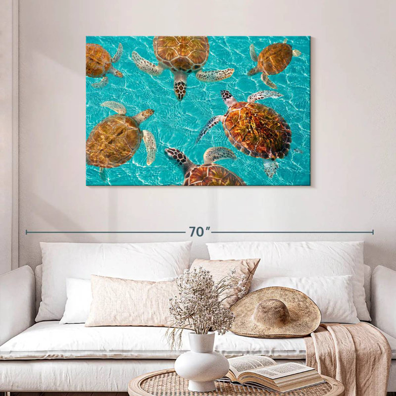 Brampt Turtles, 30" H x 45" W