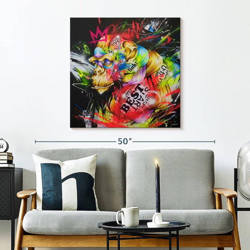 Crowle Samurai Monkey, 30" H x 30" W