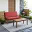 Ensemble de causeuse et table basse d'extérieur-1083915123