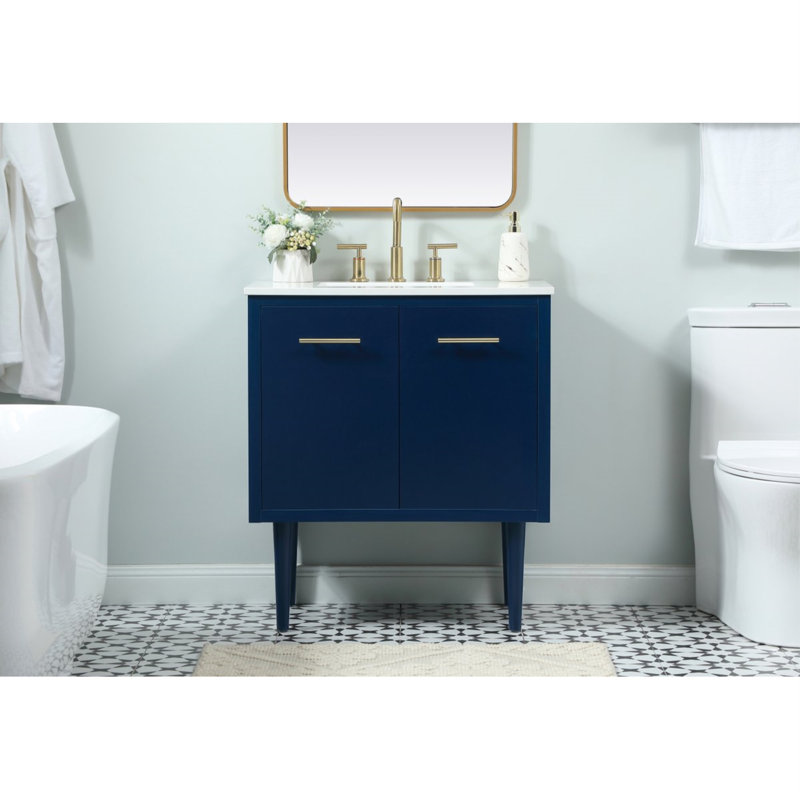 Ensemble de meuble-lavabo simple 30 po Cyrus, Teck