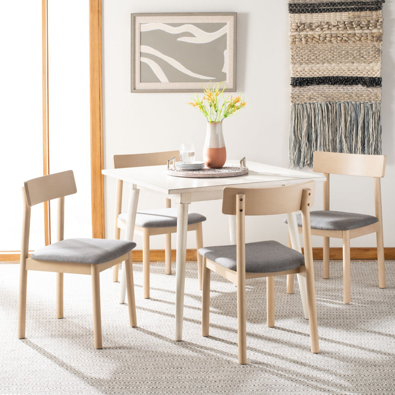 Jakob Four Leg Dining Set, Antique White