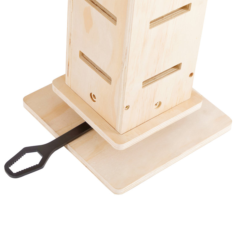 Arbre à chat 9 'réglable du sol au plafond - Tablettes de perchoirs et structure d'escalade