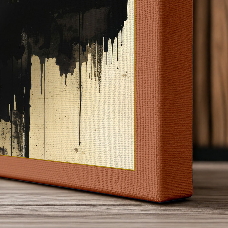 Urban Verticals Industrial - Wrapped Canvas, 30x20 - 76.2 x 50.8 cm, Terracotta Border