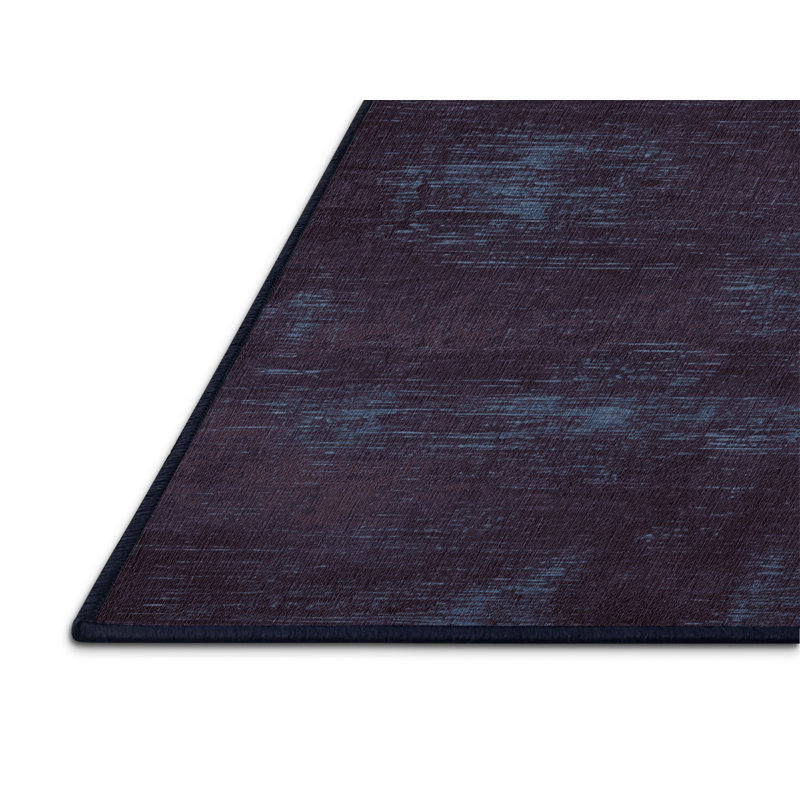 Tapis mauve lavable à la machine, Rond 3 pi