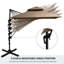 Parasol excentré 10 pi avec base Outsunny