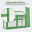 35.4" W x 14.6" D 2-Tier Wooden Cold Frame Garden Greenhouse-22812975