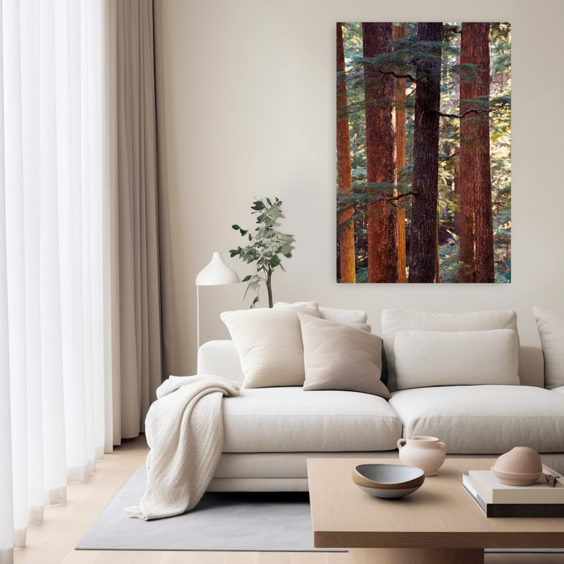 Pin contemporain abstrait, art de paysage naturel, H 60 po x l 40 po