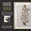 Impression botanique monochrome I - bois massif-993169403-993169380