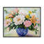Indigo chinoiserie avec fleurs assorties, estampe numérique, design par Petal Prints Design-440531164-440531165