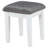 Elijah White And Dark Grey Vanity Set With Lighting And Stool