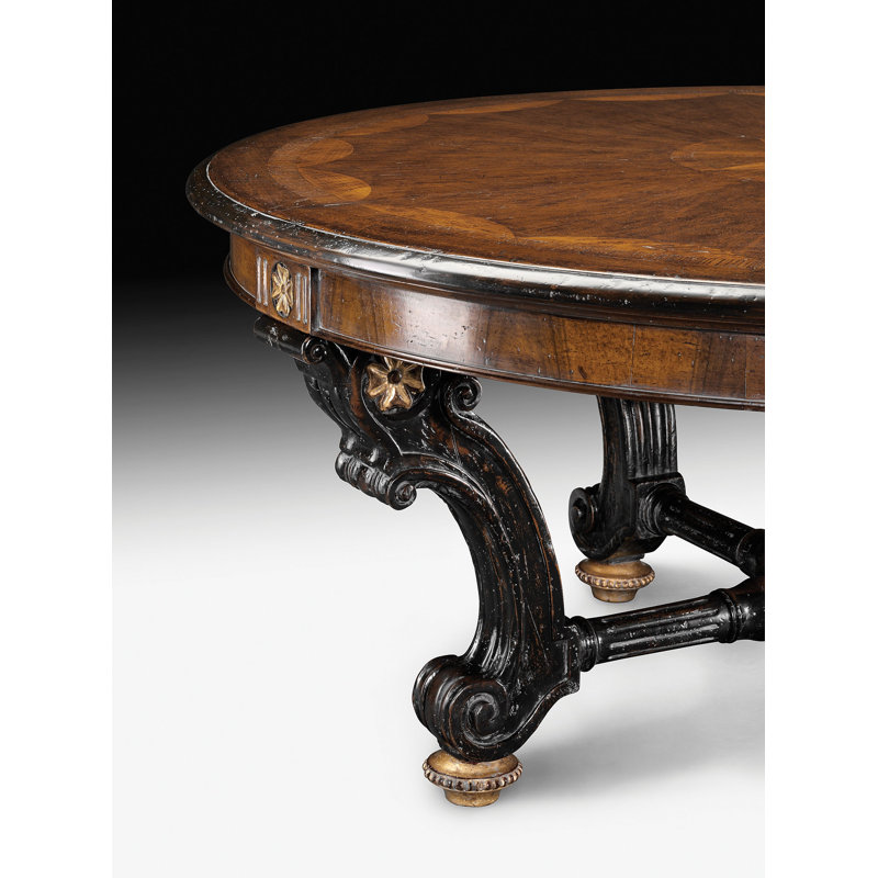 Table de salle à manger en bois massif noyer 84 "