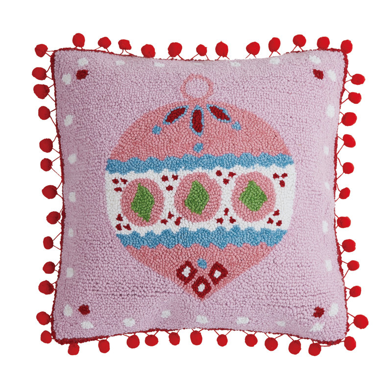 Reversible Throw Pillow, Pink