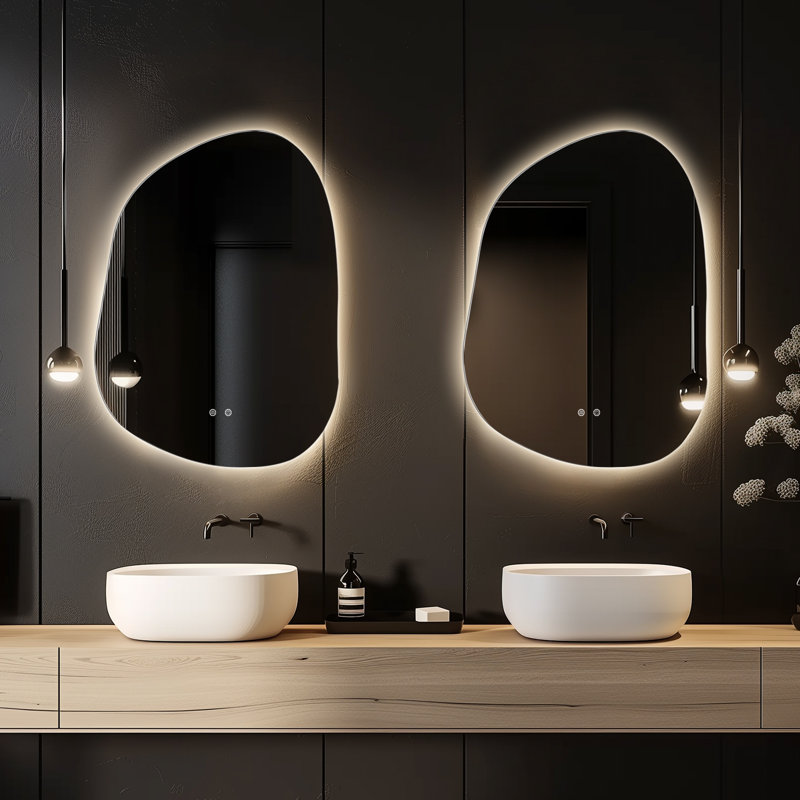 Miroir mural anti-buée Dibbrun, Asymétrique, 22" x 30"
