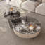 Table basse simple ronde en pierre supercristalline-123429581