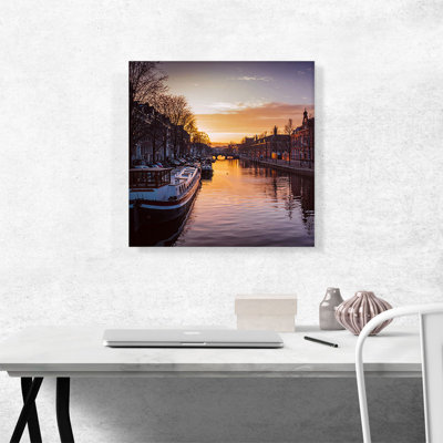 " Canal In Amsterdam Netherlands "